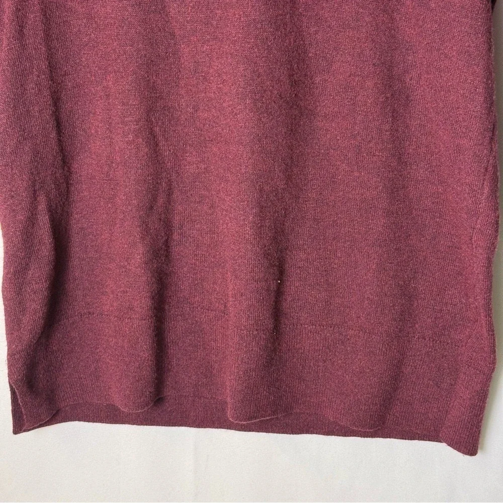LOFT Womens Burgundy Cowl Neck Sweater Small Knitwear Winter Outdoor Casual Soft